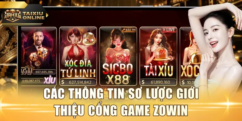 Các thông tin sơ lược giới thiệu cổng game ZOWIN