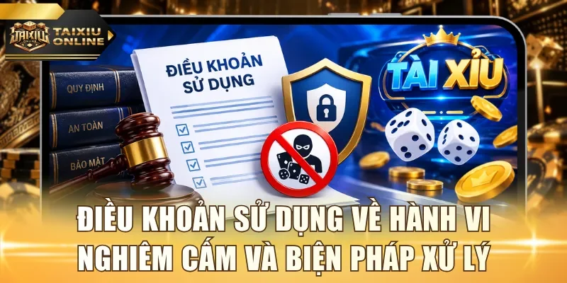 Điều khoản sử dụng về hành vi nghiêm cấm và biện pháp xử lý