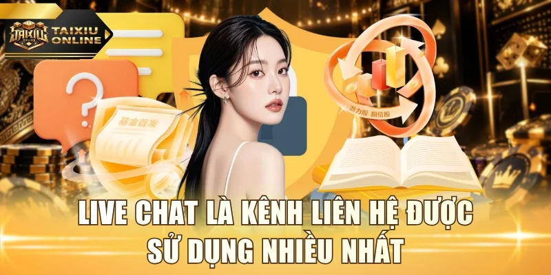 Live Chat là kênh liên hệ được sử dụng nhiều nhất
