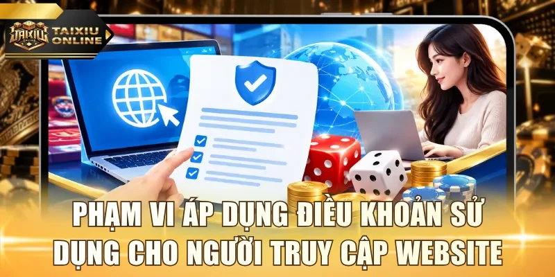 Phạm vi áp dụng điều khoản sử dụng cho người truy cập website
